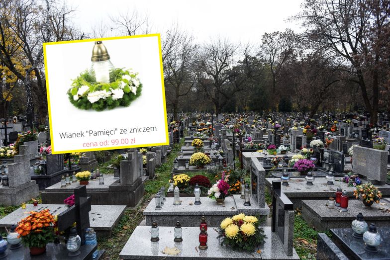 Kurier dostarczy kwiaty na cmentarz. Hit Wszystkich Świętych 2021. "Telefony się urywają"