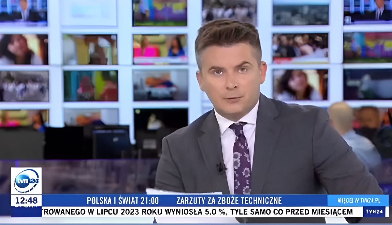 Nie zamierzał udawać. Dziennikarz TVN24 kpił z Morawieckiego w programie na żywo