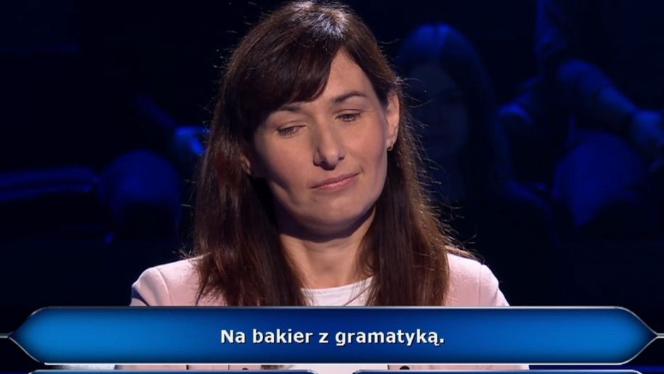 Katarzyna Szynwelska postanowiła zrezygnować przy pytaniu z języka polskiego 