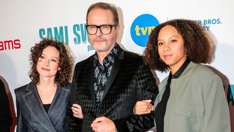 Artur Żmijewski z córką i jej narzeczoną