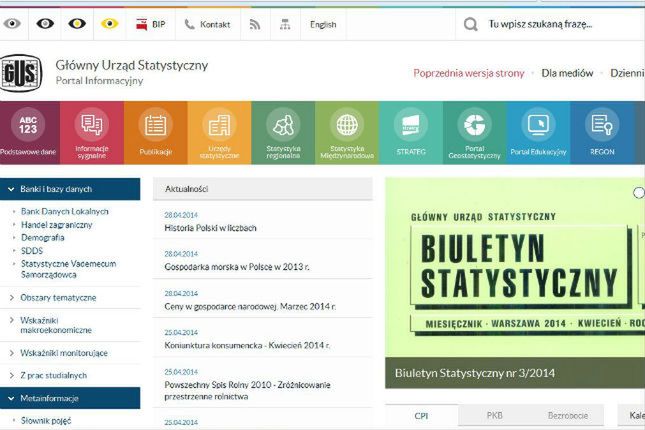 Nowa strona GUS-u kosztowała 584 tys. zł. Dużo? Mało? W sam raz? 3