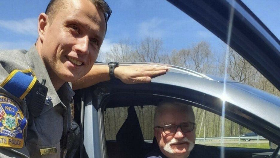 Polski policjant pomógł Lechowi Wałęsie w USA