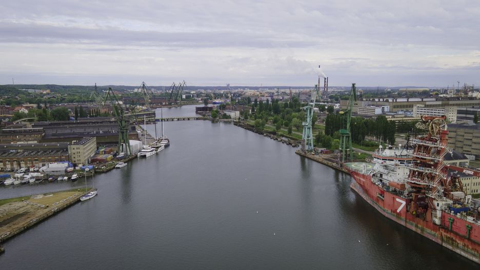 The Martwa Wisla canal is seen on June 2, 2020 in Gdansk, Poland. (Photo by Jaap Arriens/NurPhoto via Getty Images)