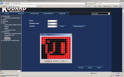 KGuard Security - interfejs WWW