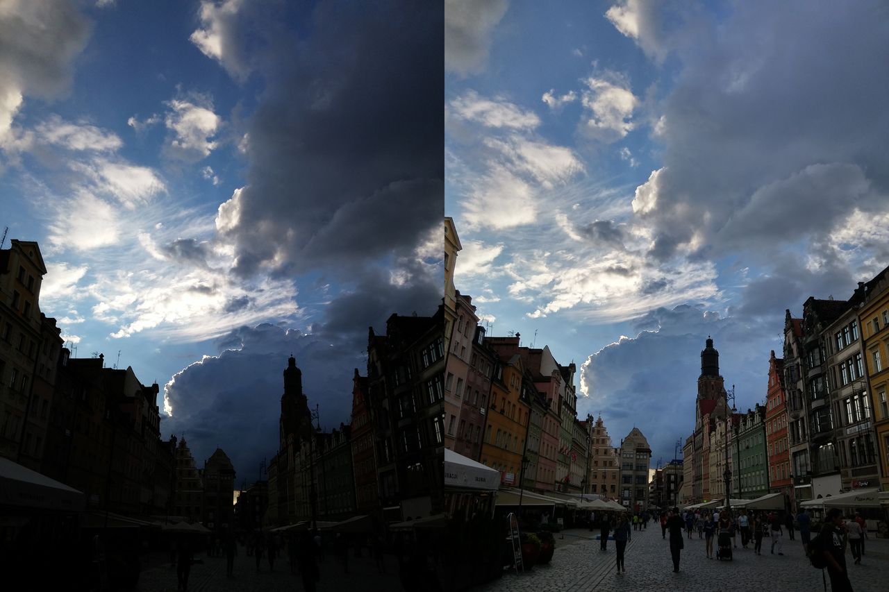 Po lewej: HDR wyłączony. Po prawej HDR włączony.