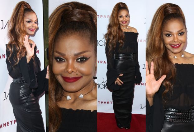Odchudzona Janet Jackson pozuje na czerwonym dywanie (ZDJĘCIA)