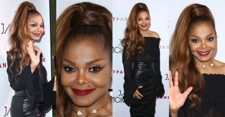 Odchudzona Janet Jackson pozuje na czerwonym dywanie (ZDJĘCIA)