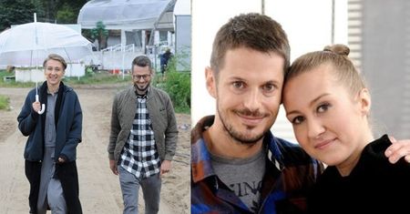 Były mąż Mrozowskiej spaceruje w deszczu z nową, odchudzoną żoną (FOTO)