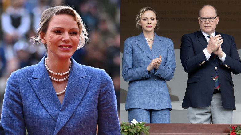 Książę Albert i księżna Charlene na finale turnieju w Monako