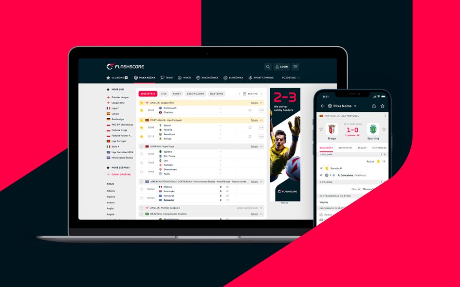 Aplikacja Flashscore w nowej odsłonie