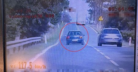 117 km/h i blisko 1,2 promila alkoholu. Jechał z dziećmi i żoną