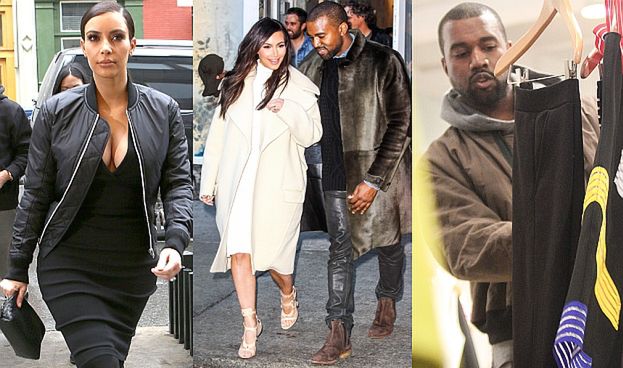 Kim i Kanye w Nowym Jorku: PIERSI, ZAKUPY i FUTRA (ZDJĘCIA) 