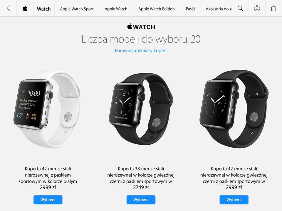 Apple Watch zmierza do Polski. Oto polskie ceny. Aktualizacja: jest i data premiery 8
