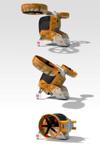 Hummel - dwuosobowy, składany helikopter 2