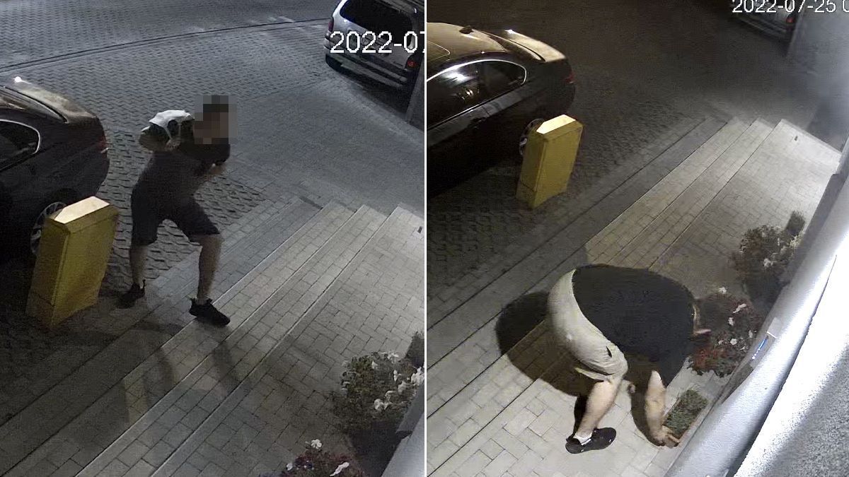 Ukradł doniczki z kwiatami sprzed domu