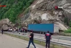 Olbrzymie głazy spadły na tiry. Makabryczny wypadek na granicy