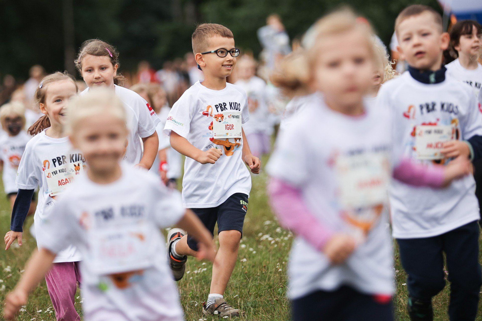 Bieg dzieci na Poland Business Run w Krakowie