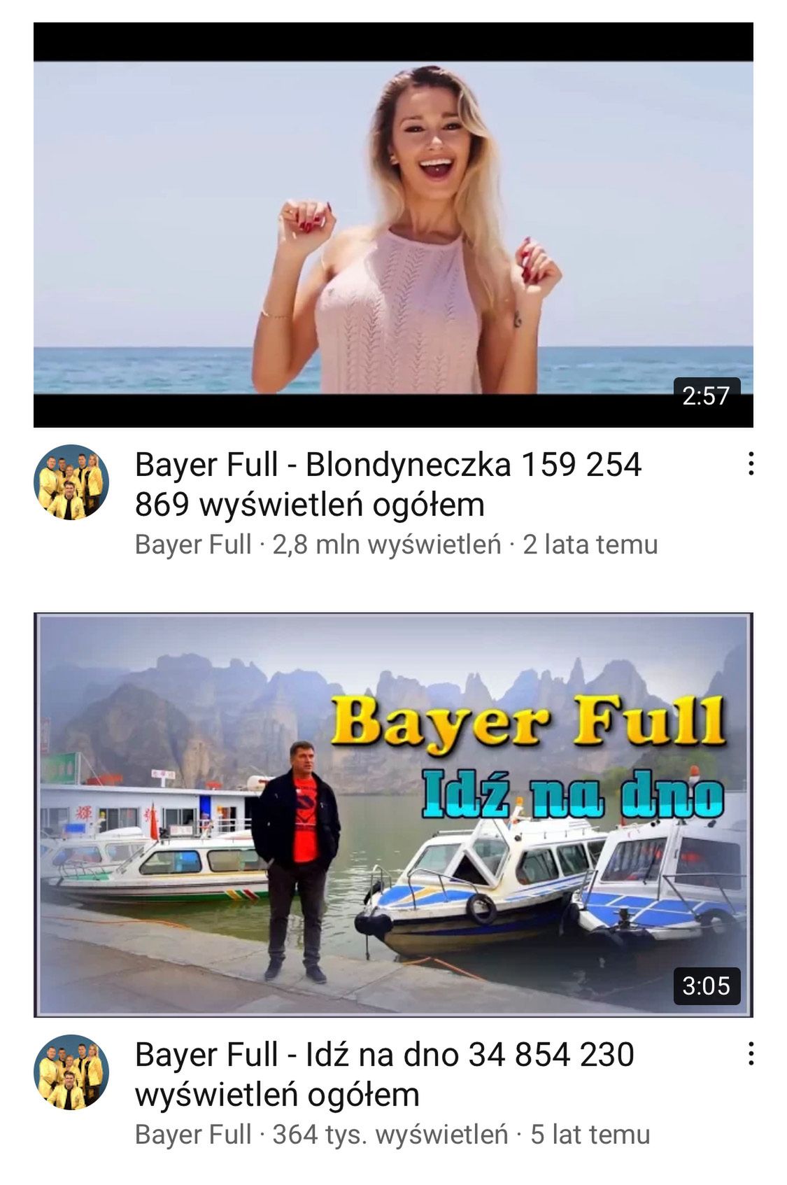 Bayer Full fałszuje liczbę wyświetleń na YouTube