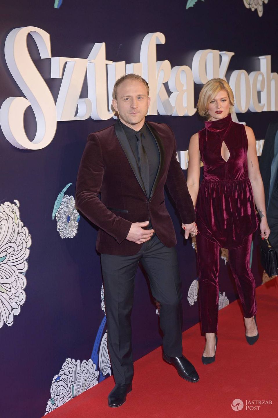 Borys Szyc i Justyna Nagłowska na premierze Sztuki kochania
