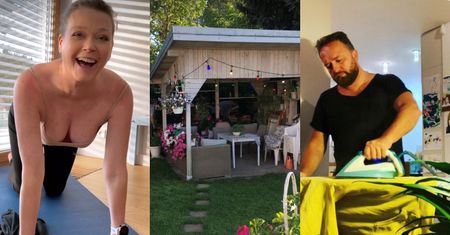 Tak mieszkają Tamara Arciuch i Bartłomiej Kasprzykowski: drewniane akcenty oraz imponujący ogród z tarasem i wiatą (ZDJĘCIA)