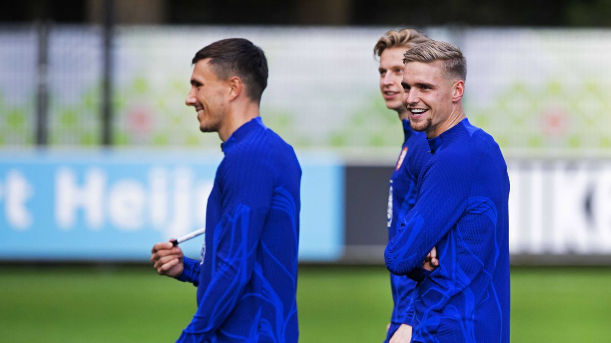 PAP/EPA / OLAF KRAAK  / Na zdjęciu: reprezentanci Holandii