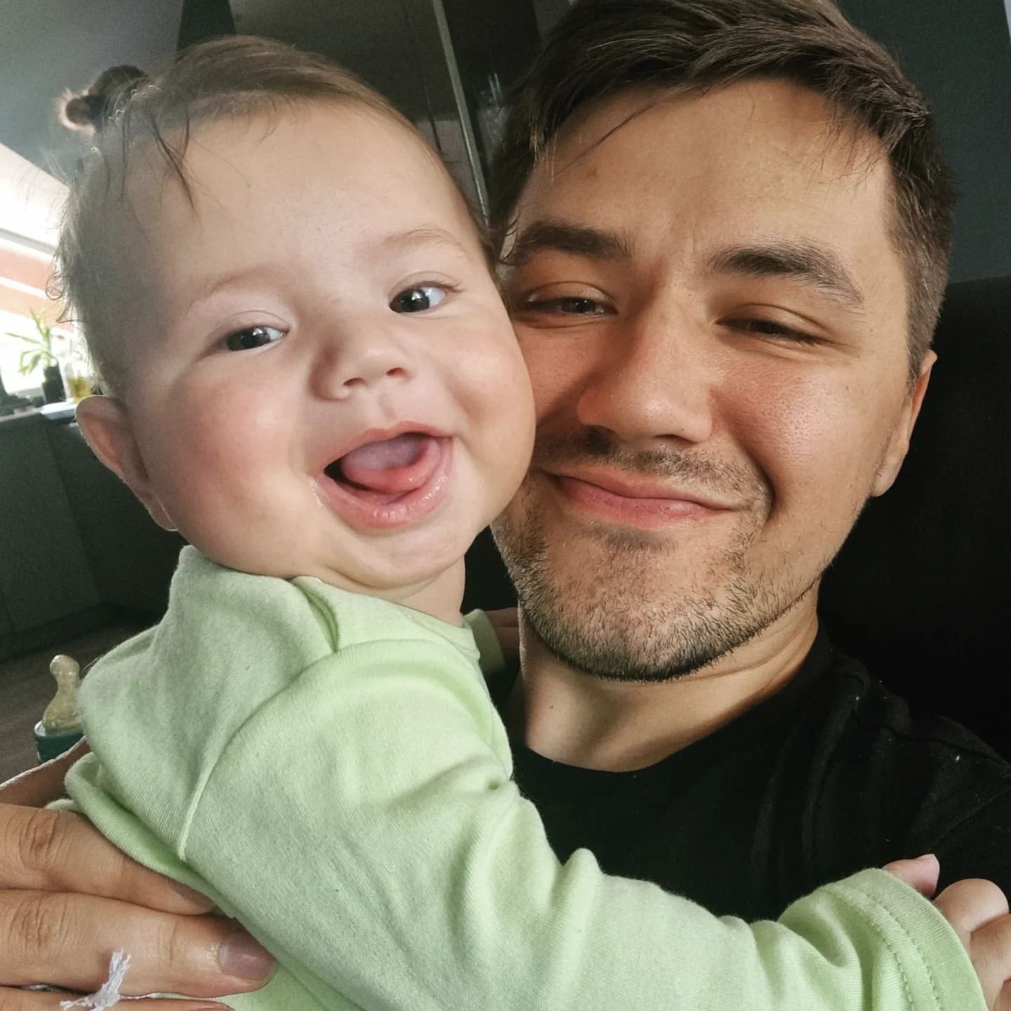 Dawid Błach z synem