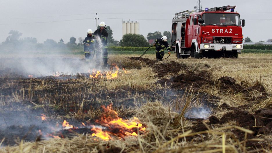 Szyfin: Tragiczny finał gaszenia pożaru zboża.