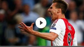 Ajax - NEC Nijmegen, 2:2. Gol Arkadiusza Milika (skrót)