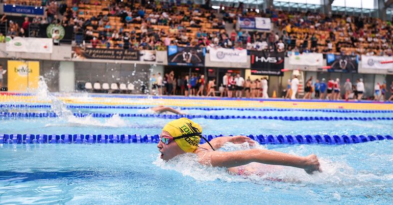 Na zdjęciu: uczestnik Otylia Swim Cup