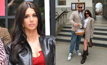 Roksana Węgiel wybrała się do kościoła W MINI, a internauci dopytują: "Nie było krótszych spódnic?!" (FOTO)