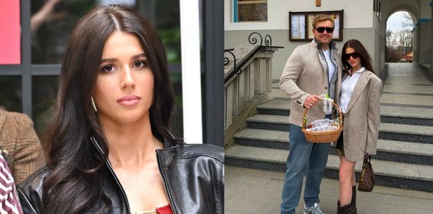 Roksana Węgiel wybrała się do kościoła W MINI, a internauci dopytują: "Nie było krótszych spódnic?!" (FOTO)