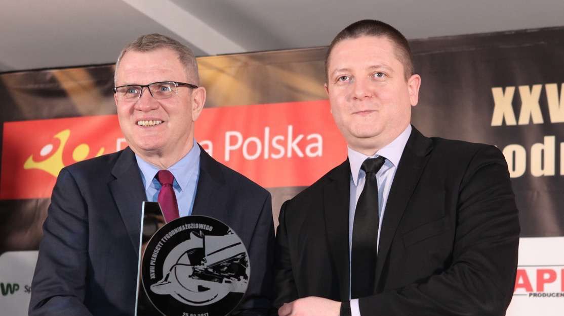 Andrzej Rusko i Wojciech Stępniewski na Gali Tygodnika Żużlowego