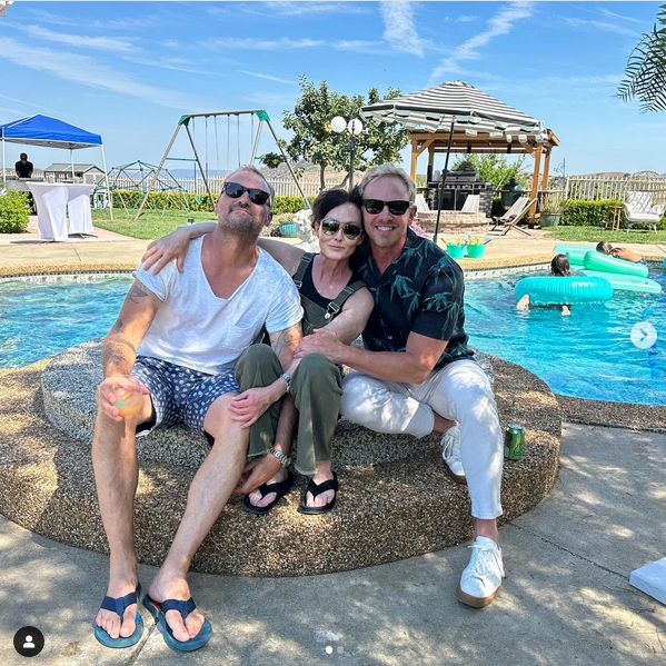 Shannen Doherty na urodzinach Briana Austina Greena