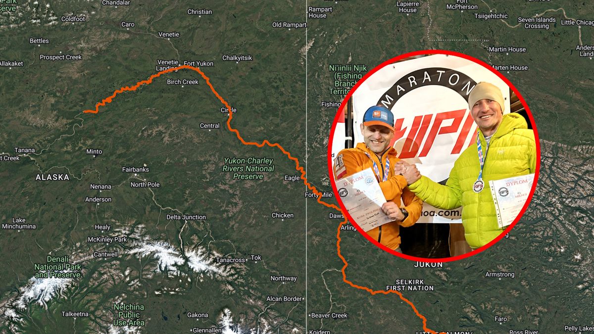Materiały prasowe / Na zdjęciu: trasa Yukon 1000, w kółku Jakub Zwoliński i Maciej Moskwa