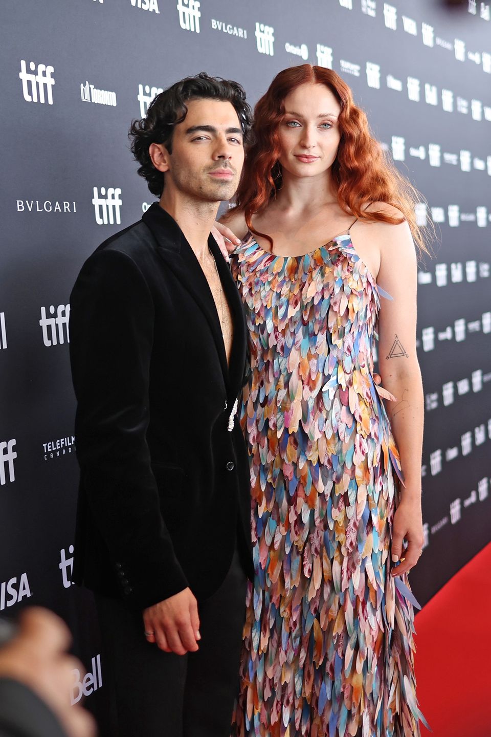 Joe Jonas i Sophie Turner na premierze we wrześniu 2022 roku