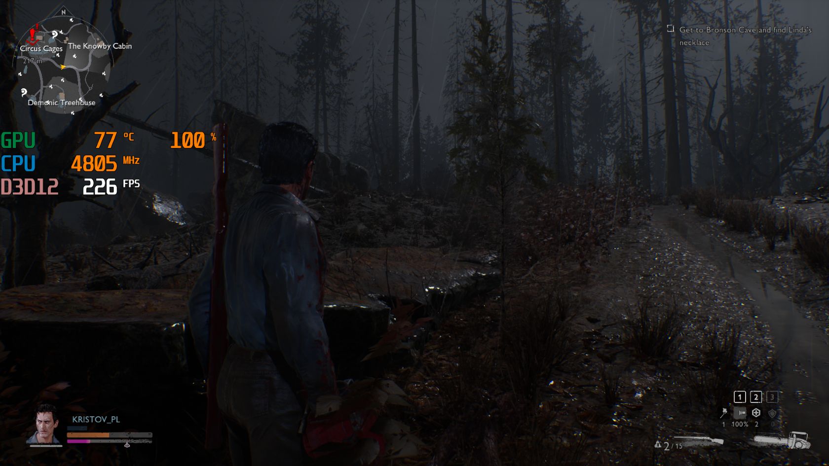 Evil Dead: The Game, bez włączonej techniki DLSS