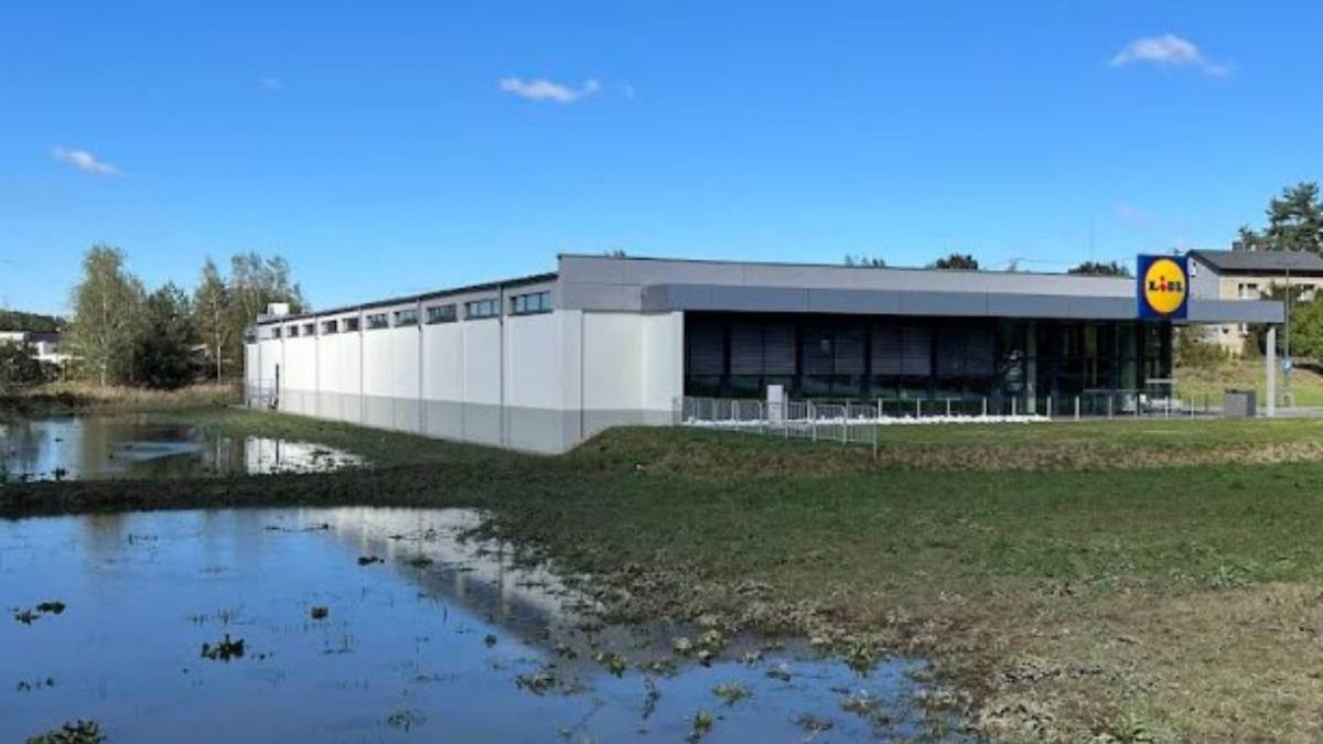 Lidl w Zarzeczu zamknięty z powodu powodzi