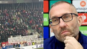 Mecz się ledwo zaczął. Kibice Rakowa wywiesili baner dla Papszuna