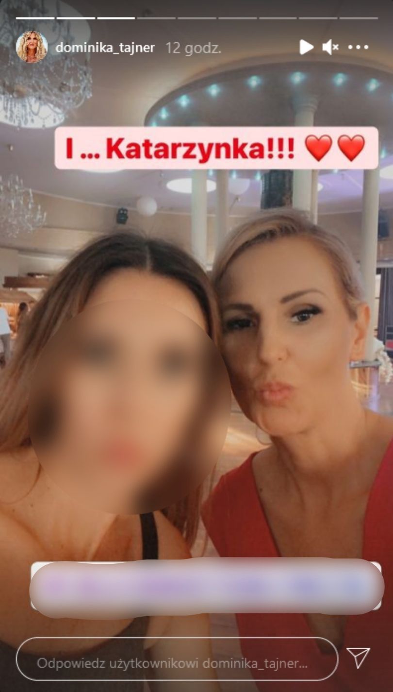 Dominika Tajner bawi się na poprawinach z Michałem Wiśniewskim i jego byłą żoną