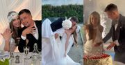 Tak wyglądało HUCZNE wesele Julii Suryś i Marcina Stromeckiego: czułości, gigantyczny tort i znani goście (ZDJĘCIA)