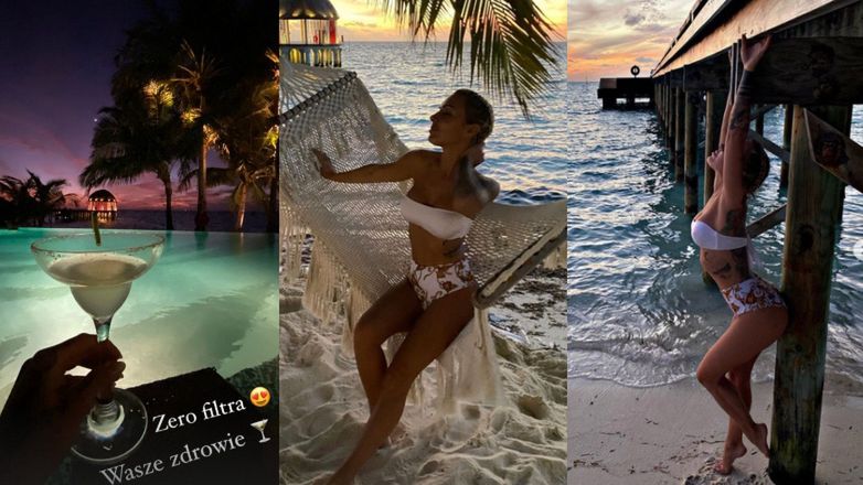 Blanka Lipińska pręży się w bikini na Malediwach