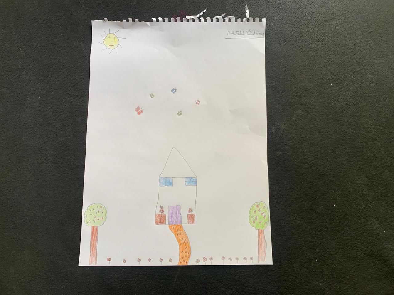 Rysunki dzieci z obozu dla uchodźców w Libanie