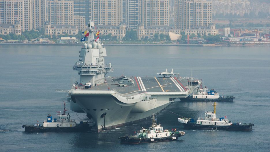 Pierwszy chi?ski lotniskowiecChina's first domestically built aircraft carrier, the Type 001A, leaves the shipyard of Dalian Shipbuilding Industry Co., Ltd. for the seventh sea trial to mark the 92nd anniversary of the founding of the PLA in Dalian city, northeast China's Liaoning province, 1 August 2019.  China's first home-grown aircraft carrier the Type 001A started a four-day sea trial on Thursday (1 August 2019), which military experts said signalled that it would soon be ready for official commissioning. (Photo by Wang xizeng - Imaginechina/Sipa USA)Imaginechina