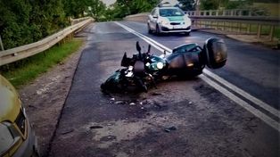 Iwaniska: Groźny wypadek. Motocyklista w ciężkim stanie