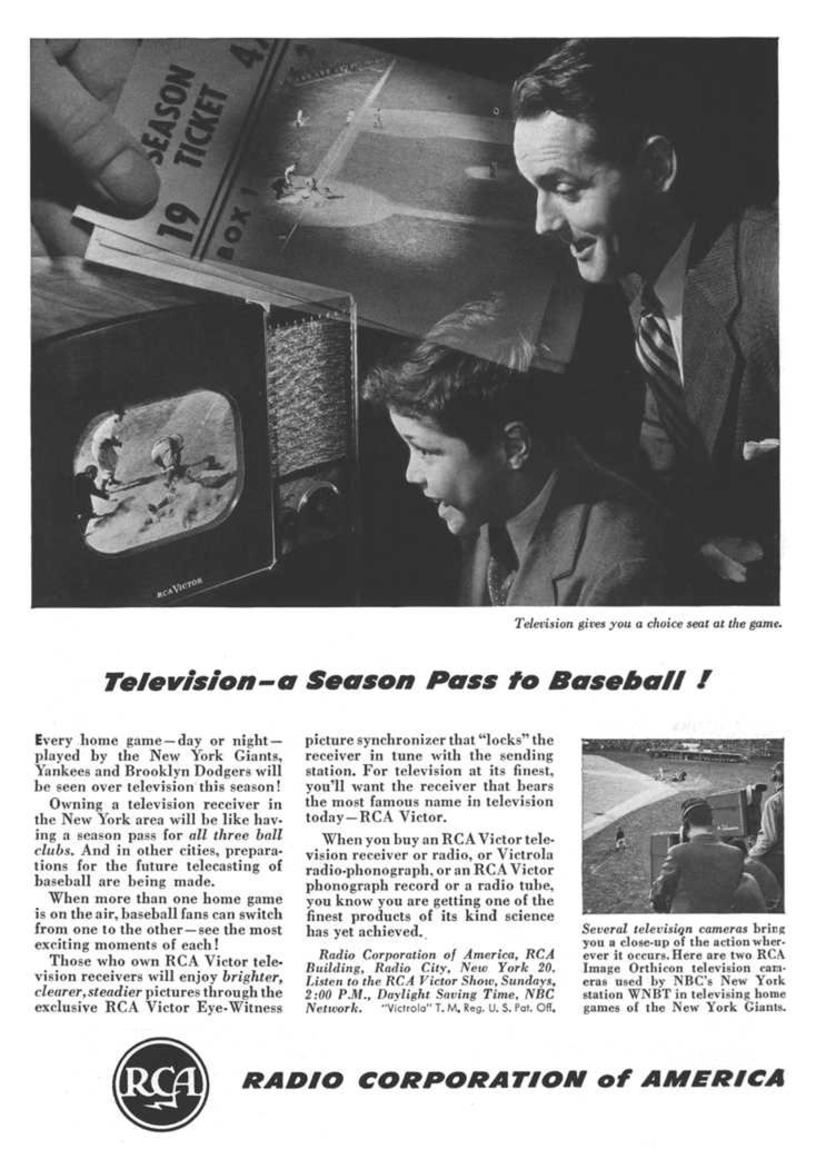 Reklama telewizji z 1946 r.