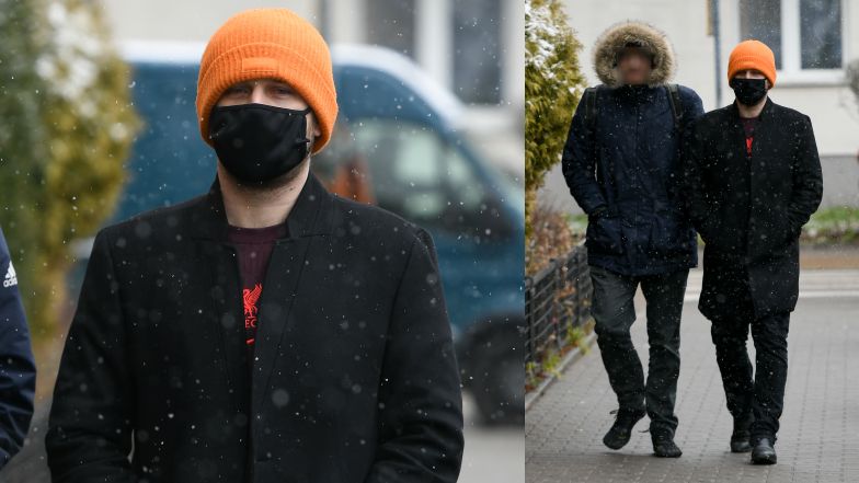 Tak wyglądała wizyta Antka Królikowskiego na komendzie