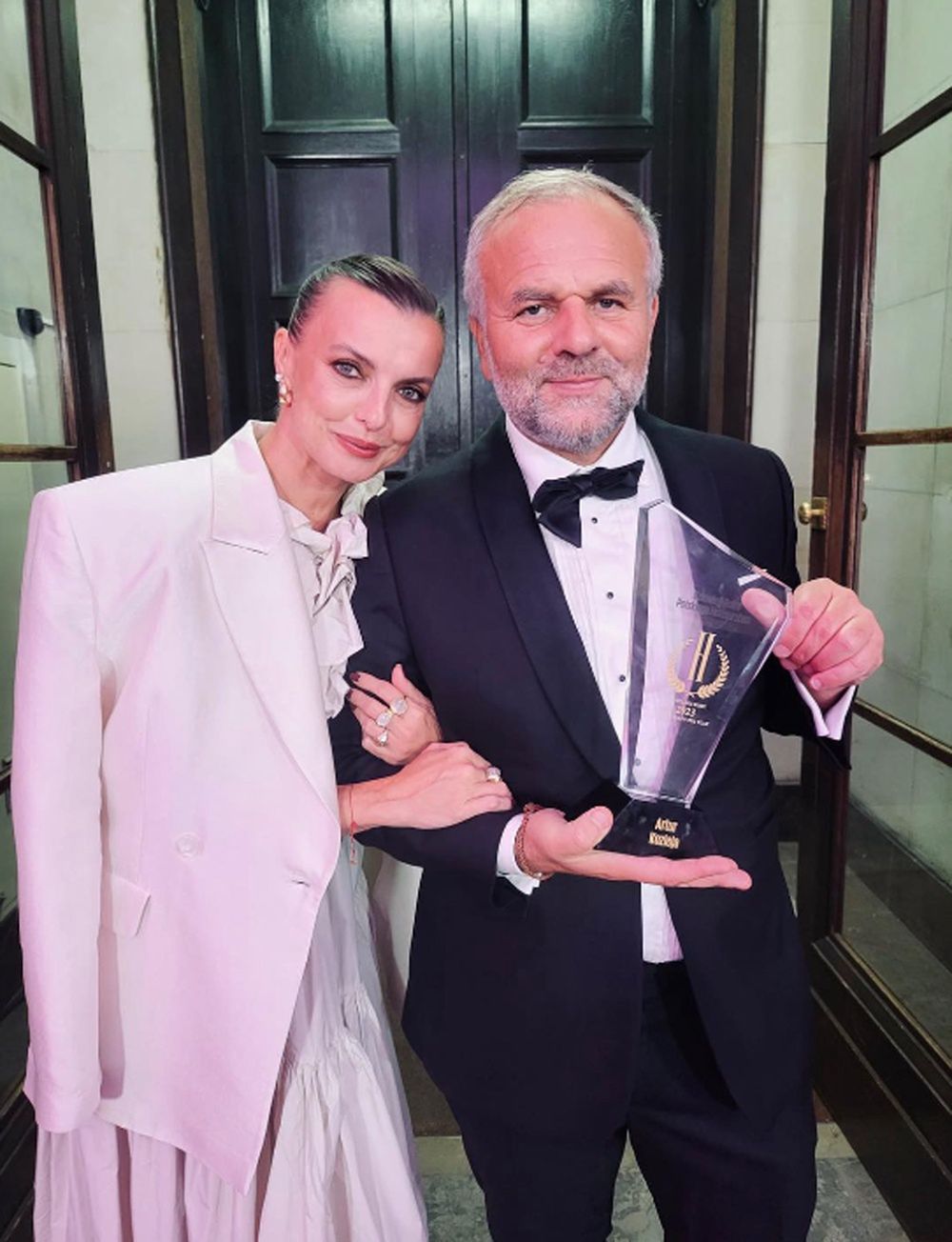 Katarzyna Sokołowska z partnerem