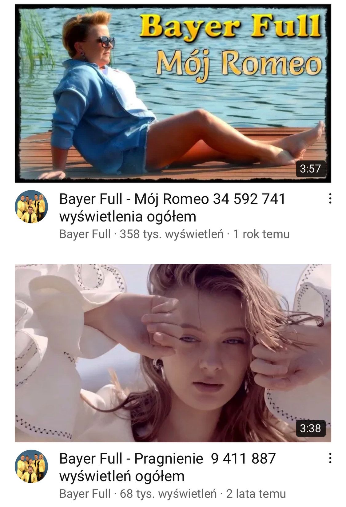 Bayer Full fałszuje liczbę wyświetleń na YouTube