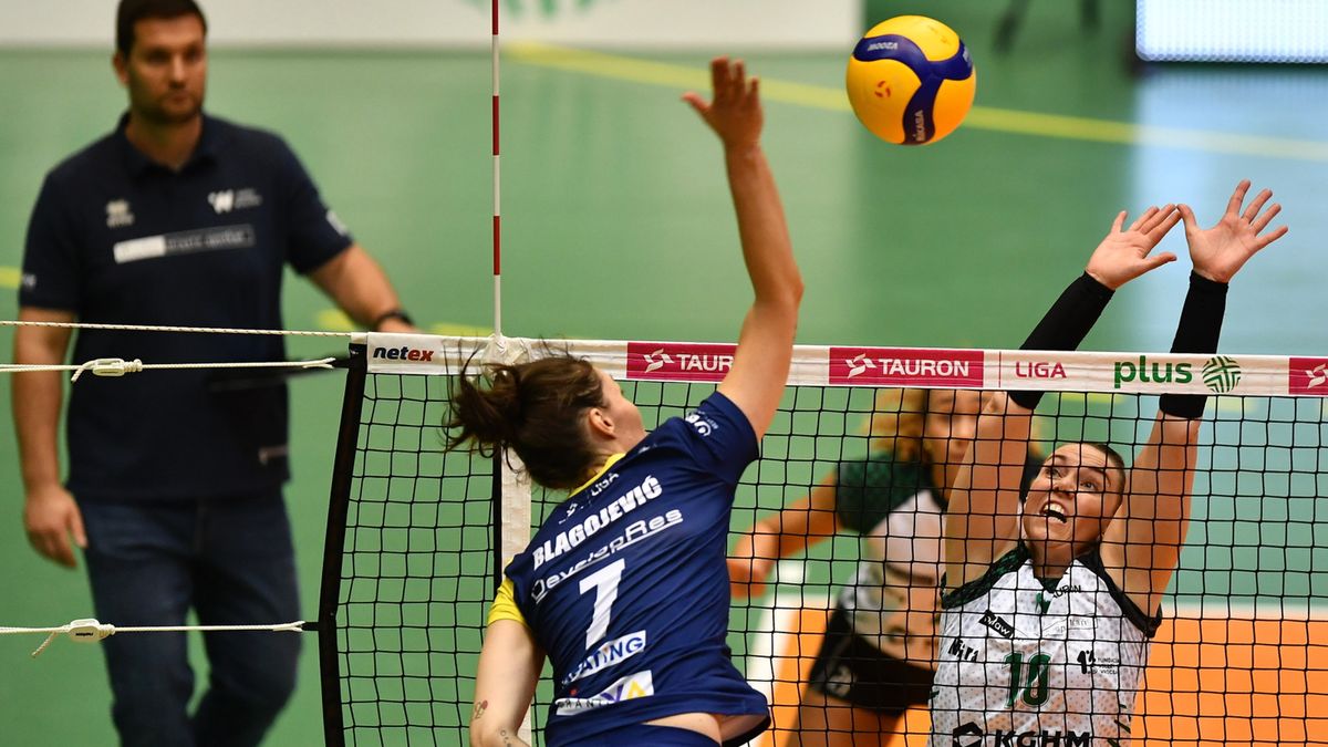 PAP / Maciej Kulczyński / Na zdjęciu: Jelena Blagojević (atakująca)