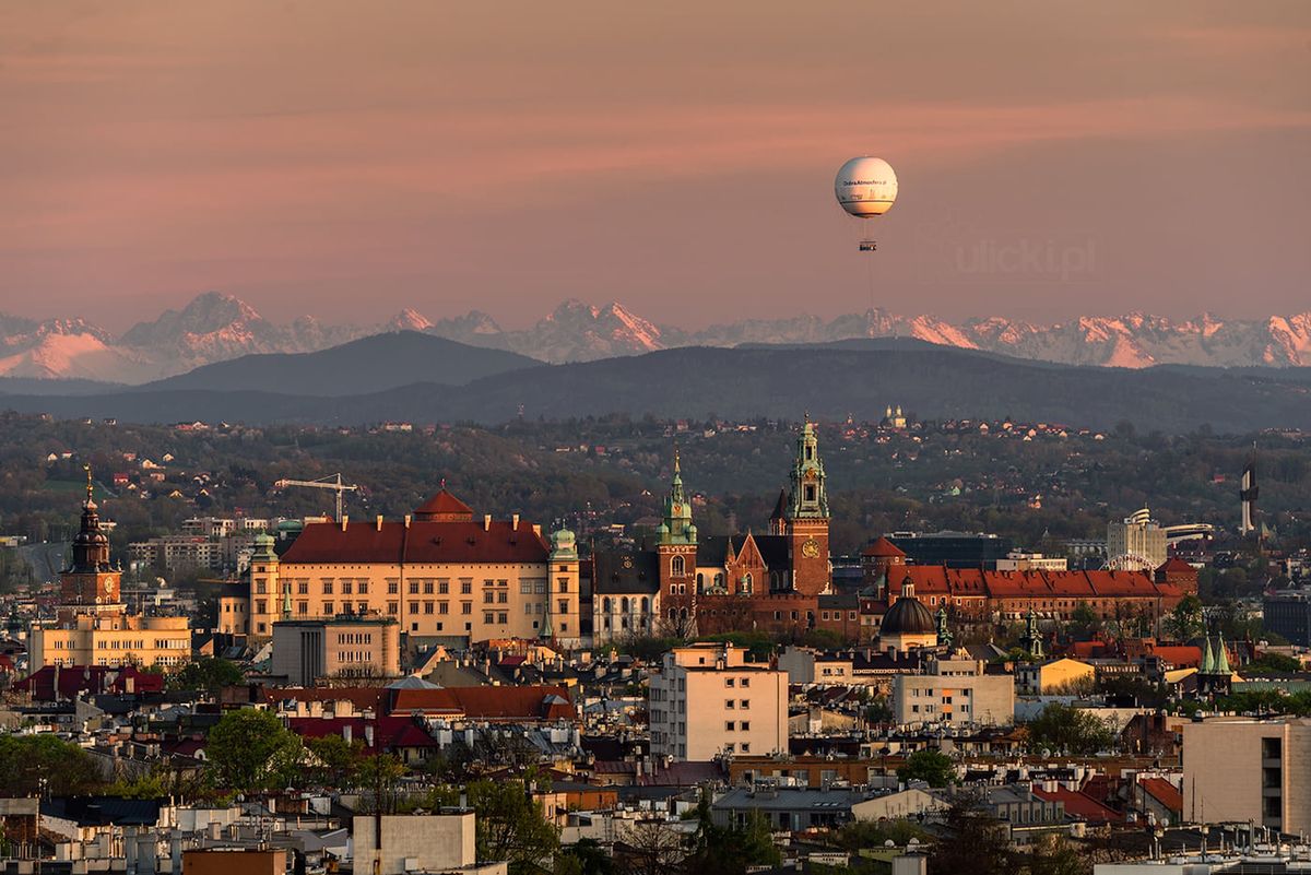 Tatry widziane z Krakowa 9 maja 2021 roku